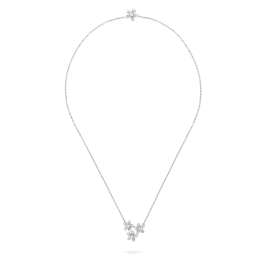 18K Three Flowers Socrate Necklace