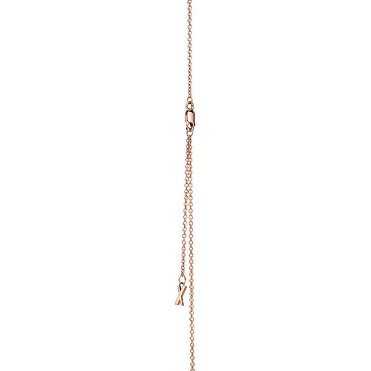 18K Tiffany Atlas X Closed Interlocking Pendant Necklace