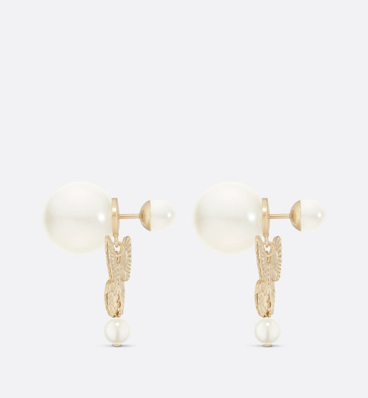 18K Dior Tribales Pearl Earrings