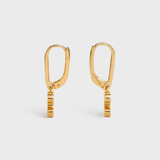 18K Celine Rhinestone Earrings