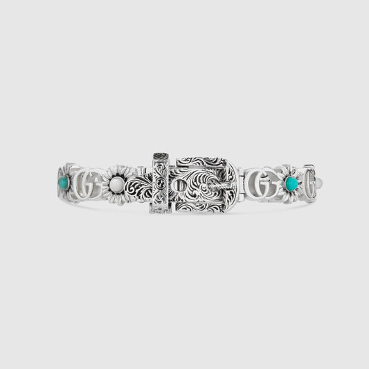 Double Gucci Flowers Bracelet