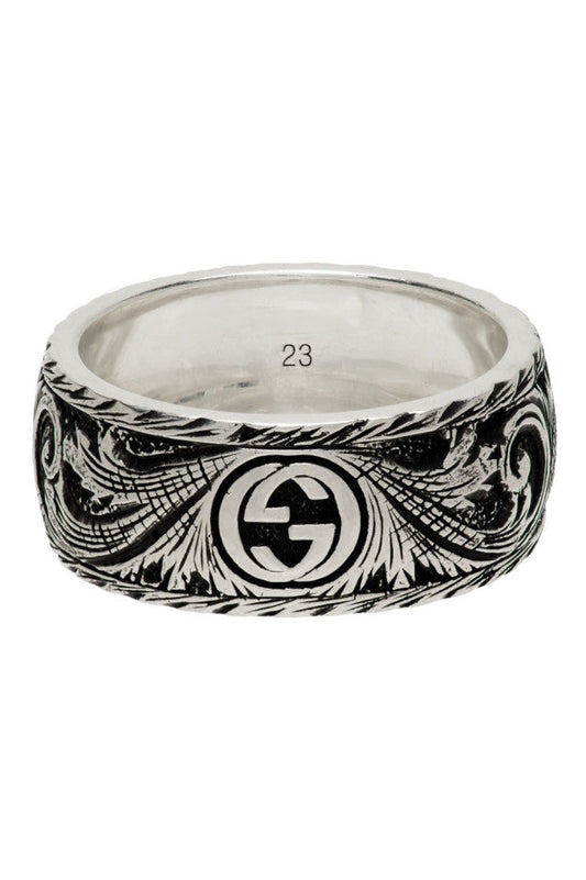 Double Gucci Feline Head Ring