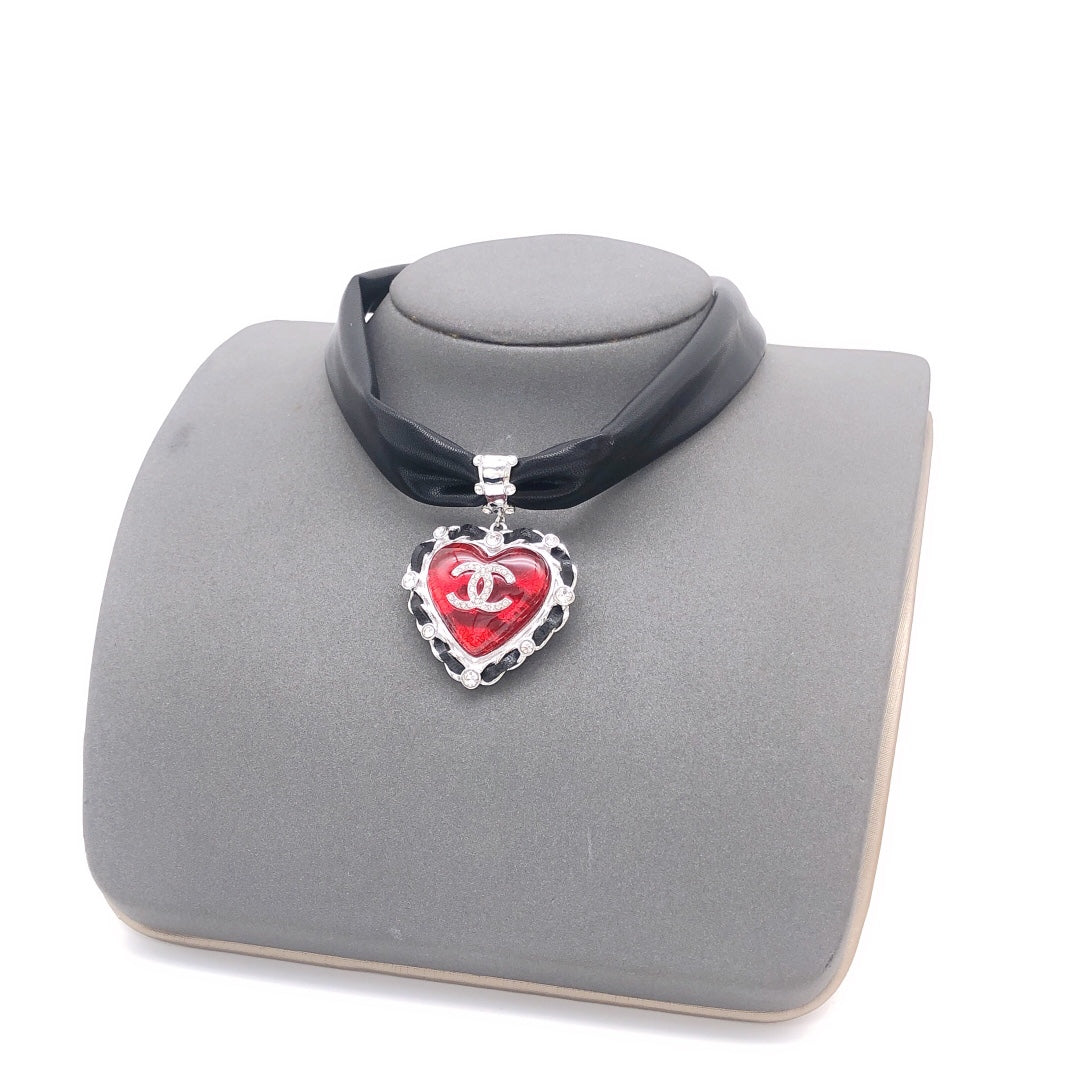 18K Chanel 2021 Leather Choker Necklace