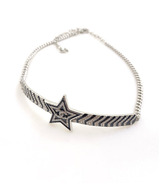 18K Chanel Star Diamonds Necklace