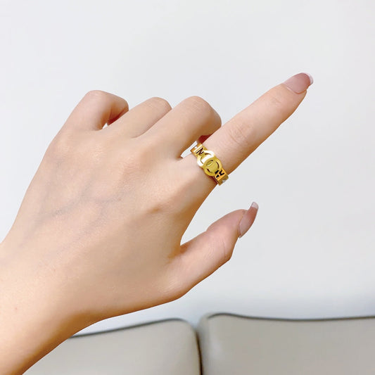 18K Chanel Yellow Gold Ring