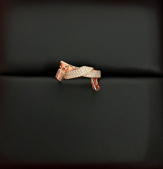 18K Kelly Gavroche Diamonds Hermes Ring