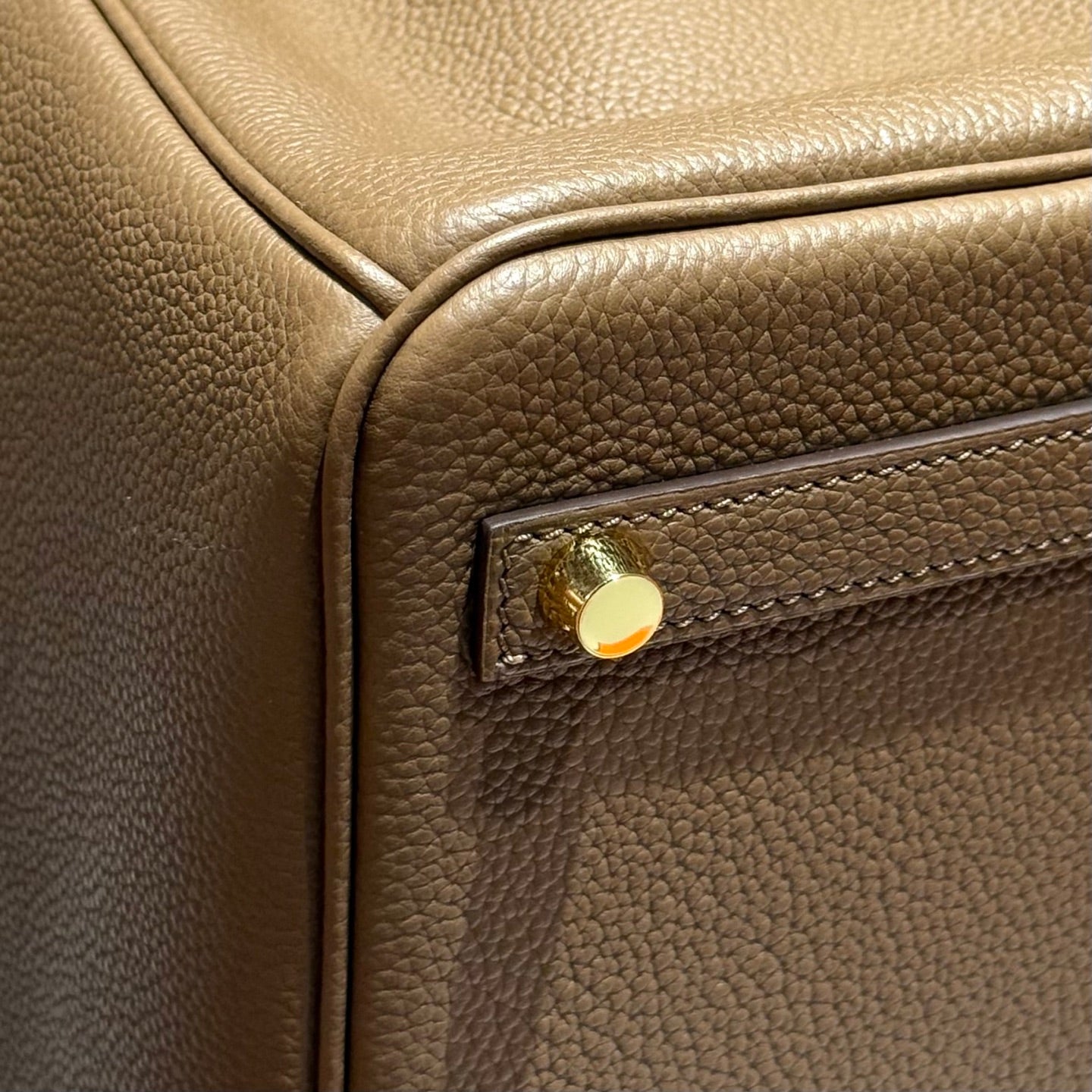 HERMES 25S BIRKIN 30 IN COFFEE CALFSKIN GOLD HARDWARE