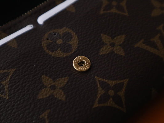 LOUIS VUITTON EMILIE WALLET 19 IN CHOCOLATE BROWN MONOGRAM CALFSKIN