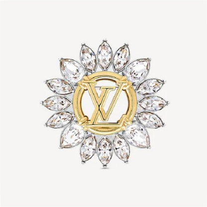 18K Louis Vuitton Sunflower Brooch