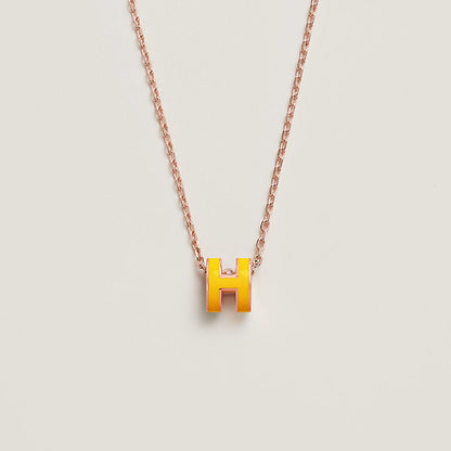 18K Mini Pop Hermes Yellow Necklace