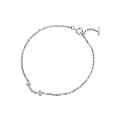 18K Tiffany Smile Diamond Bracelet