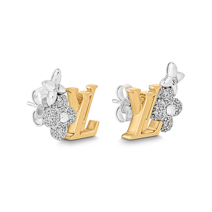 18K Louis Vuitton Gram Earrings