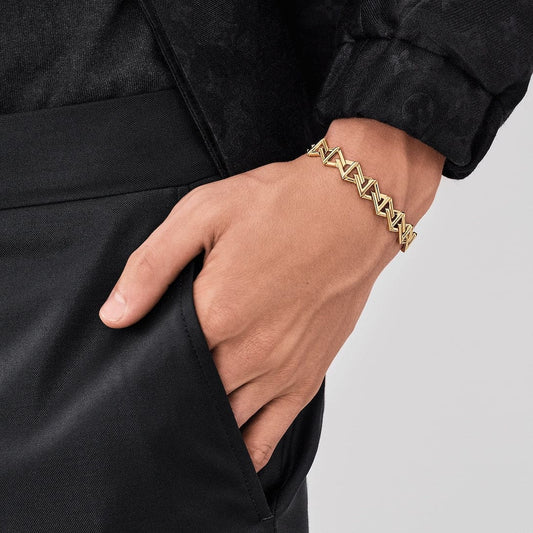 18K Louis Vuitton Volt Curb Chain Large Bracelet