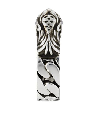 Double Gucci Tiger Head Chain Ring