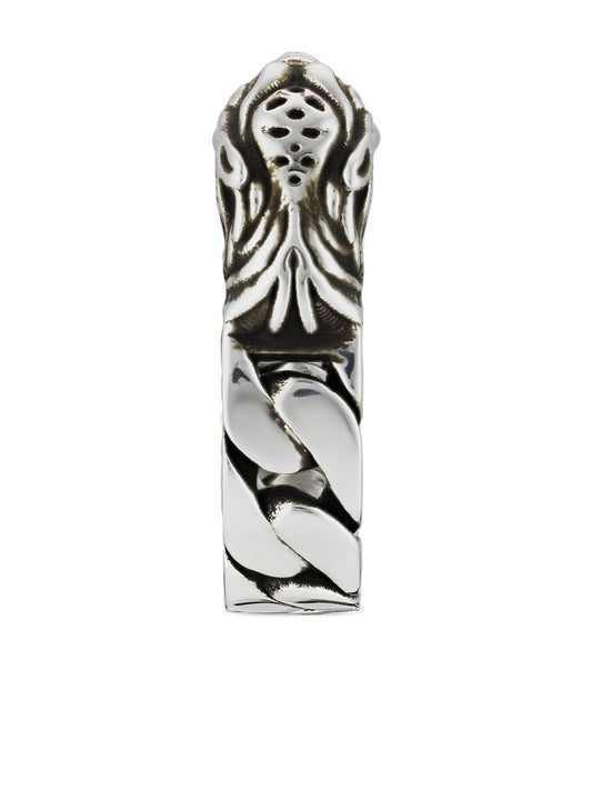 Double Gucci Tiger Head Chain Ring