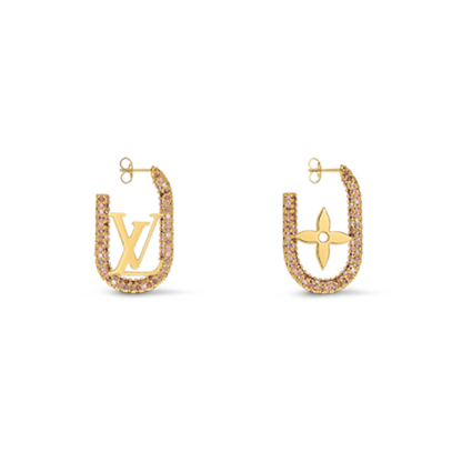 18K Louis Vuitton My Chain Earrings