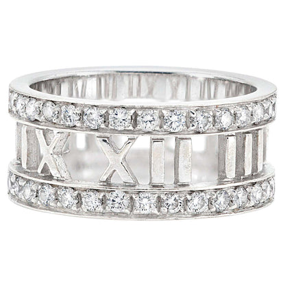 18K Tiffany Atlas Open Diamond Ring