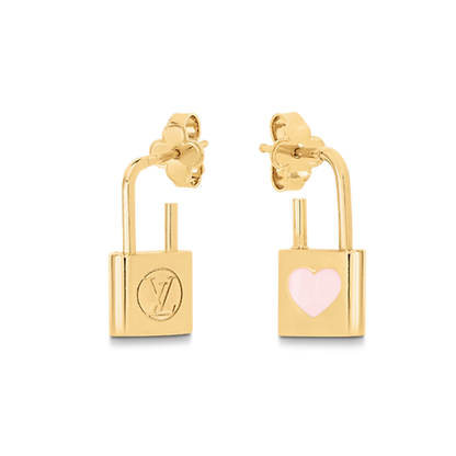 18k Louis Vuitton Cadenas Earrings