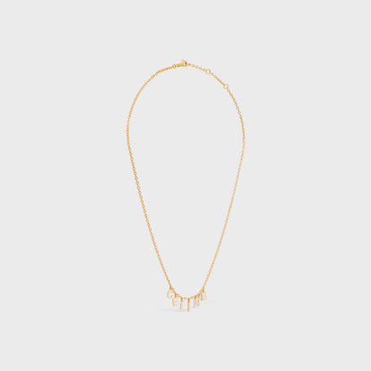 18K Celine Paris Strass Crystals Necklace