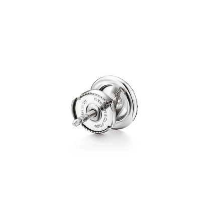 18K Tiffany Soleste Diamonds White Gold Earrings