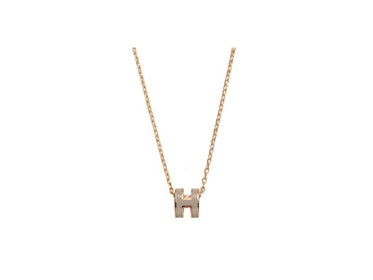 18K Mini Pop Hermes Grey Necklace