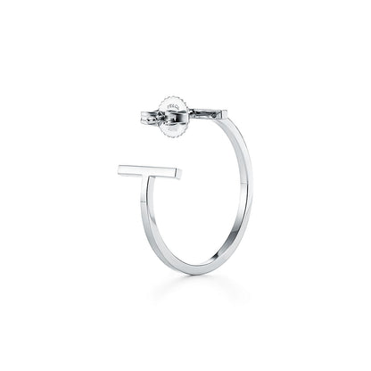 18K Tiffany Hoop Earrings