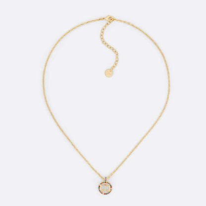 18K Petit Dior Multicolor Crystals Necklace