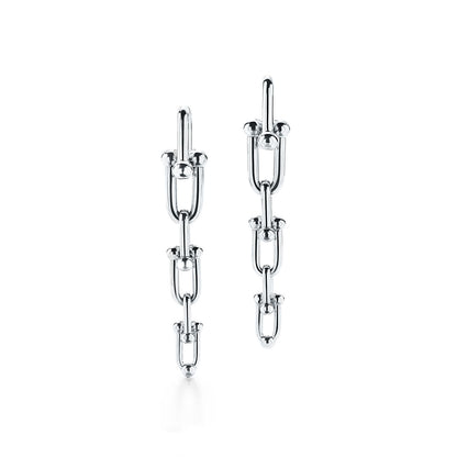 18K Tiffany HardWear Graduated Link Earrings