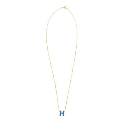 18K Mini Pop Hermes Blue Necklace