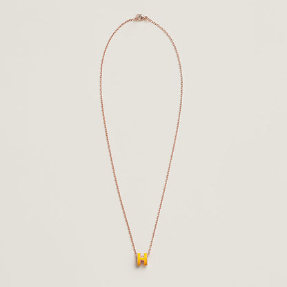 18K Mini Pop Hermes Yellow Necklace