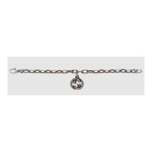 Double Gucci Striped Pendant Bracelet