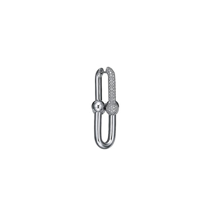 18K Tiffany HardWear Large Link Diamonds Earrings