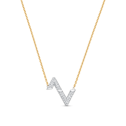 18K Louis Vuitton Volt Upside Down Pendant Necklace
