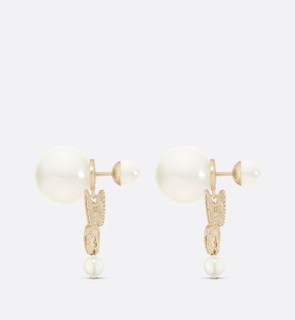18K Dior Tribales Pearl Earrings