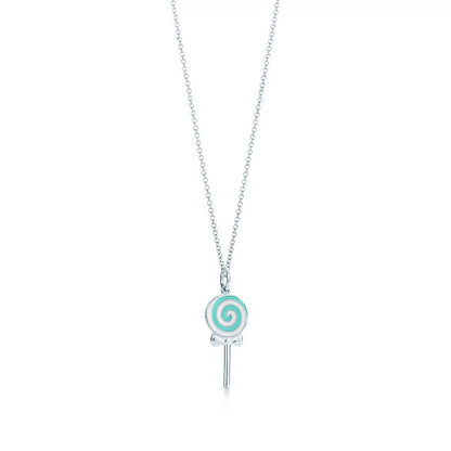 18K Tiffany Lollipop Charm Chain Necklace