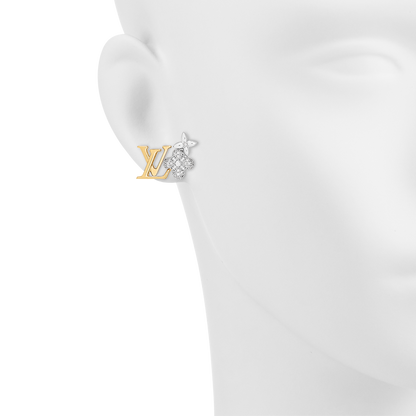 18K Louis Vuitton Gram Earrings