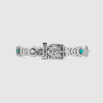 Double Gucci Flowers Bracelet