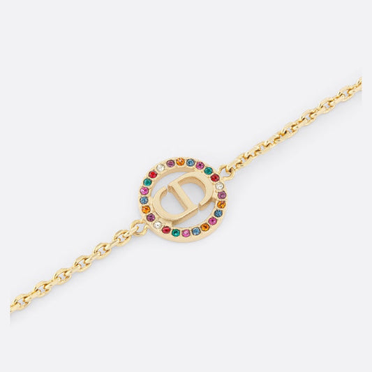 18K Petit Dior Multicolor Crystals Bracelet