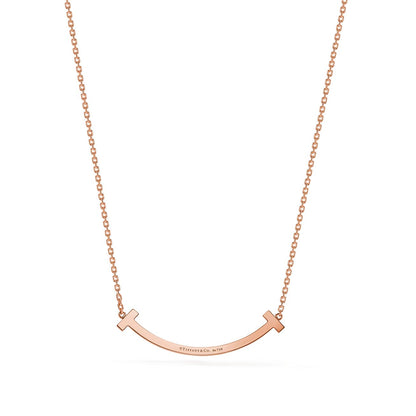 18K Tiffany Medium Diamond Pendant Necklace
