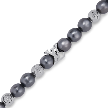 18K Louis Vuitton Monogram Pearls Bracelet