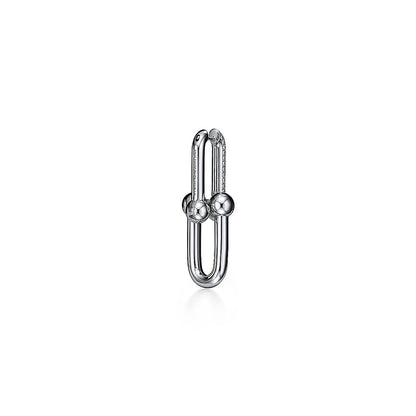 18K Tiffany HardWear Large Link Diamonds Earrings