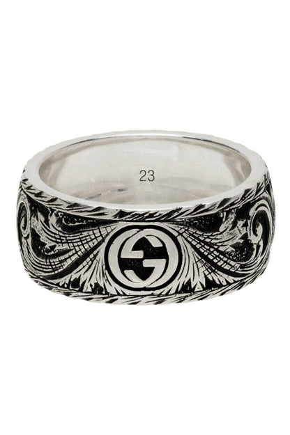 Double Gucci Feline Head Ring