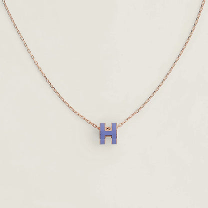 18K Mini Pop Hermes Purple Necklace
