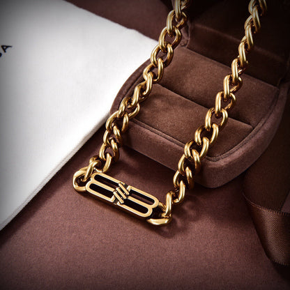 18K Balenciaga Icon Chain Necklace