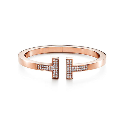 18K Tiffany Diamond Square Bracelet
