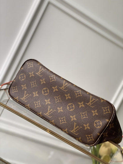 LOUIS VUITTON NEVER FULL MM WITH DUSTBAG MONOGRAM CANVAS 29CM