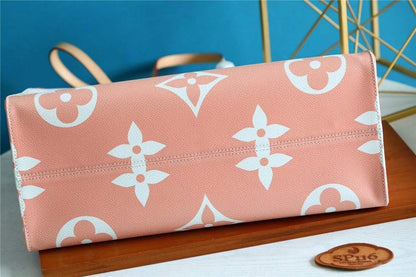 LOUIS VUITTON ONTHEGO MM BRUME GRAY MONOGRAM GIANT COATED CANVAS