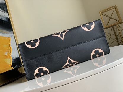 LOUIS VUITTON CRAFTY ONTHEGO GM 41 NOIR MONOGRAM CANVAS