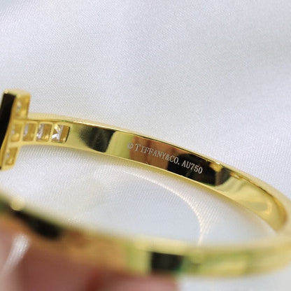 18K Tiffany Diamond Square Bracelet