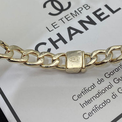 18K Interlocking  Chanel Cuff Logo Choker Necklaces
